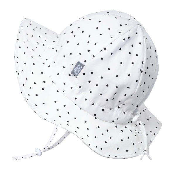 Jan & Jul Other - Jan & Jul kids cotton floppy hat -White Polka Dot 6-24 months